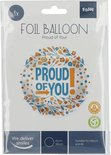 Folat - Folieballon Proud of You - 45 cm