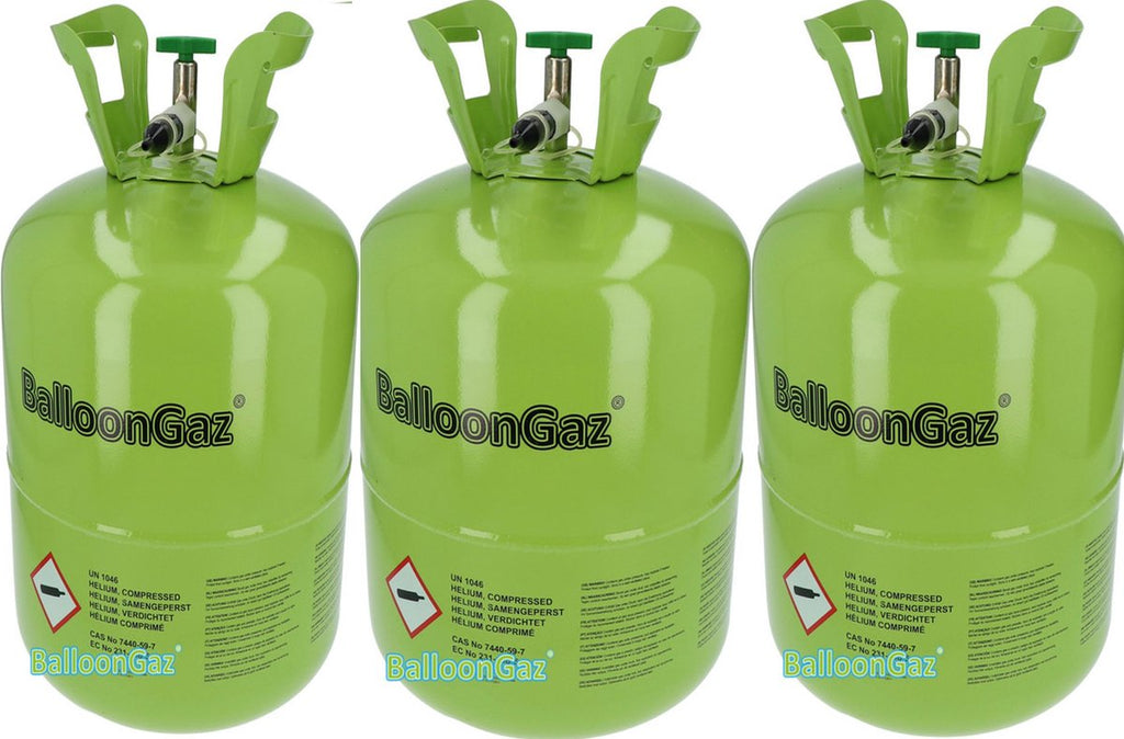 Helium gas tankjes voor 150 ballonnen - 3x heliumtank - Ballonnen vullen (3x maat XL)