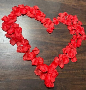 Luxus-Rosenblätter – 144 Stück oder 500 Stück – rot – 3 x 3 cm – Valentinsdekoration/Dekoration 