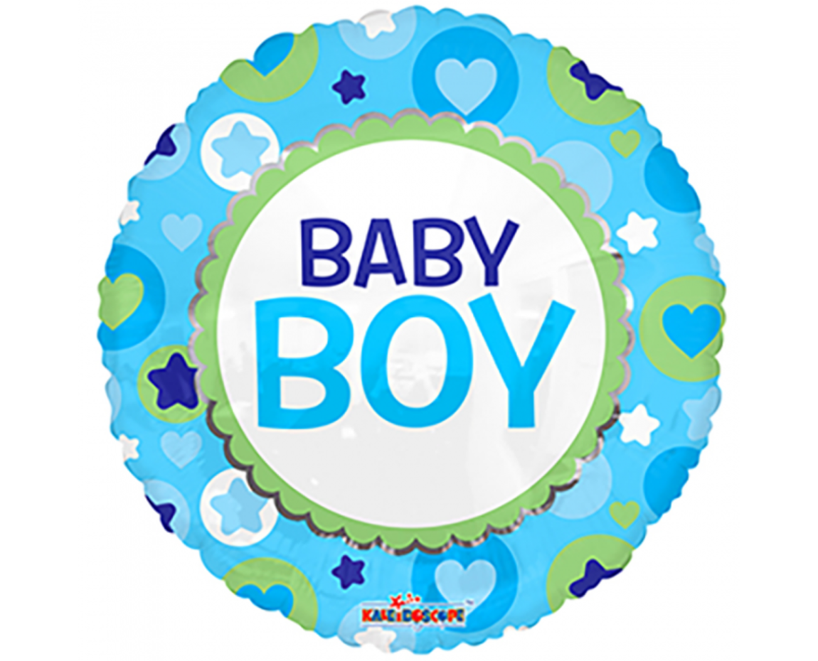 Helium ballon geboorte jongen baby boy wolk 43cm leeg of gevuld - feestversiering kopen? | Korting tot 40